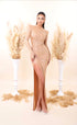 Jula - High Neck with side slit dress